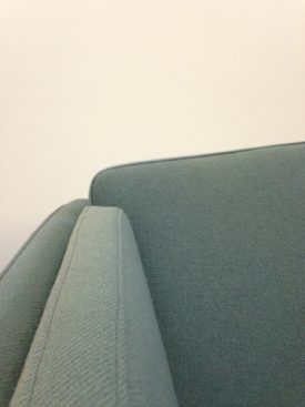 Blue wool sofa