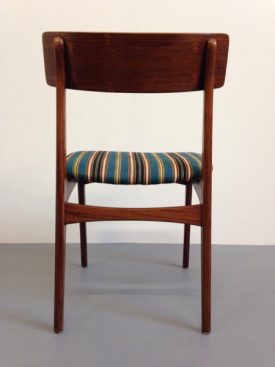 Danish Rosewood Striped Chair