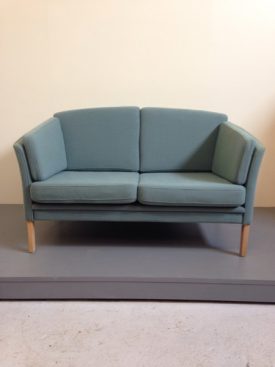 Danish blue wool sofa