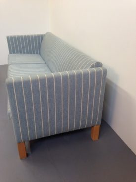 Blue Pin stripe sofa