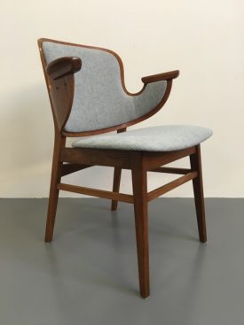 Hans Olsen teak ply shell chair