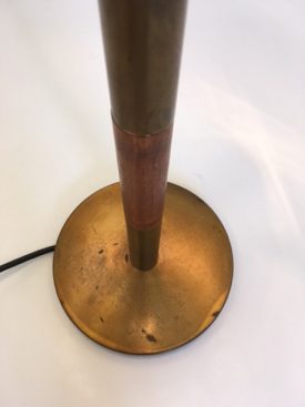 Teak & Brass table lamp