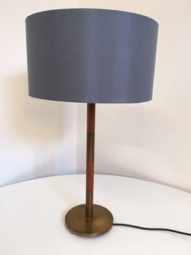 Teak & Brass table lamp