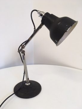 Black & chrome task lamp