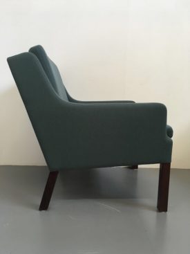 Danish teal armchairs