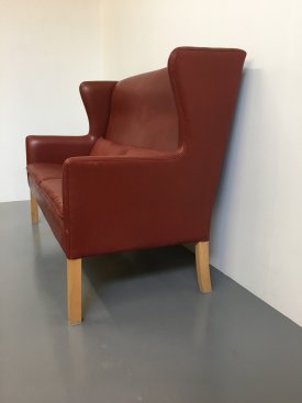 Leather Coupé sofa