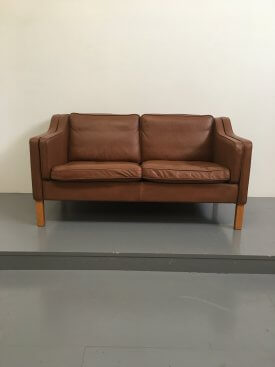Danish Cognac 2 seat sofa