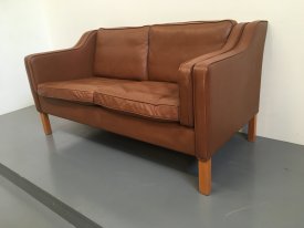 Danish Cognac 2 seat sofa