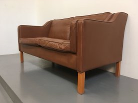 Danish Cognac 2 seat sofa