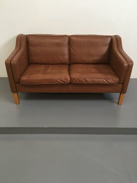Danish Cognac 2 seat sofa