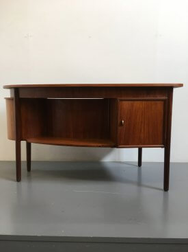 Teak Curve Desk