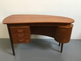 Teak Curve Desk