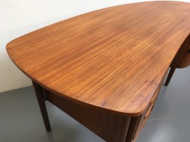 Teak Curve Desk