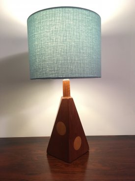Teak Spotted Table Lamp