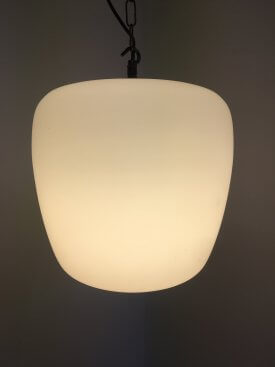 Large Tapered Opaline Pendant