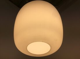 Large Tapered Opaline Pendant