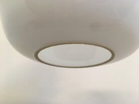 Opaline and Brass Pendants