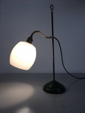 French Opaline Table Lamp