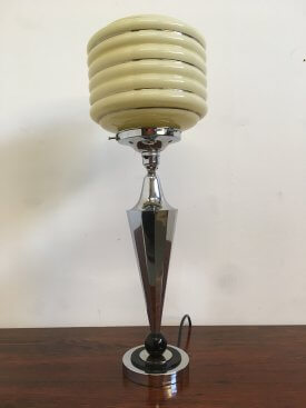 French Art Deco Table Lamp.