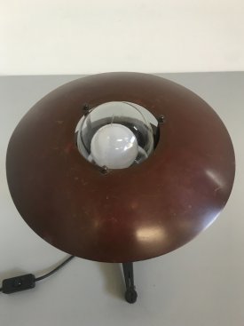 Copper Finned Table Lamp