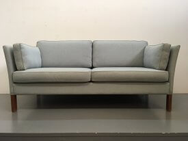 Danish Blue Wool Sofa