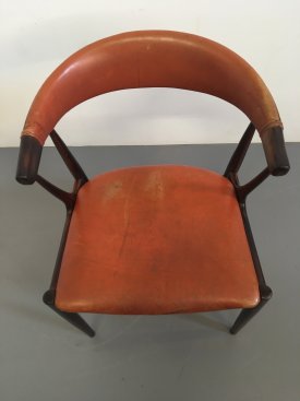 Johannes Andersen Rosewood Elbow Rest Chair