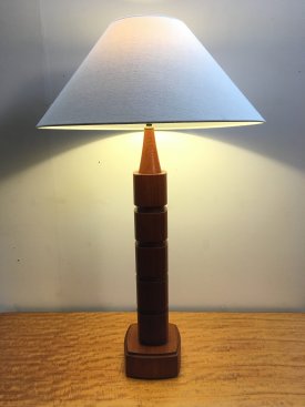 Teak Architectural Table Lamp