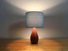 Teak Bottle Table Lamp