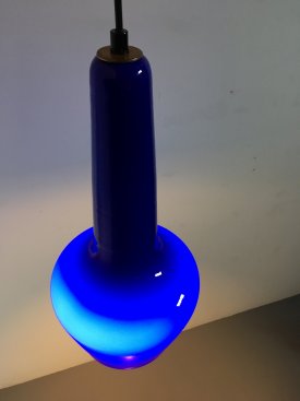 Holmegaard Blue Glass Pendant