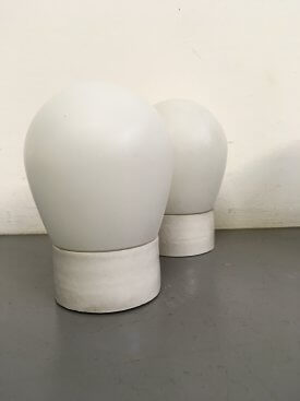 Dutch Opaline & Ceramic wall lights