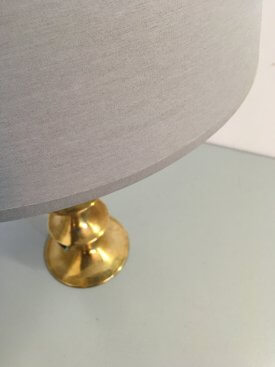 Large French Brass Table Lamp