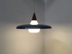 Blue Perforated Pendant