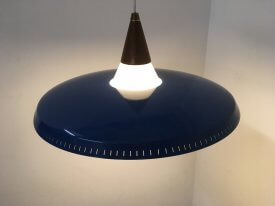 Blue Perforated Pendant