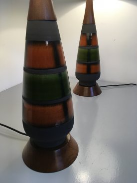 West German Ceramic Lamps