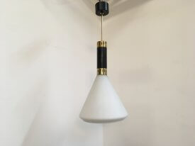 Italian Opaline and brass Pendant