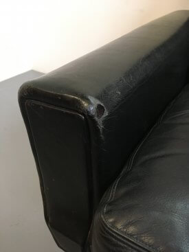 Danish Leather Swivel Chair