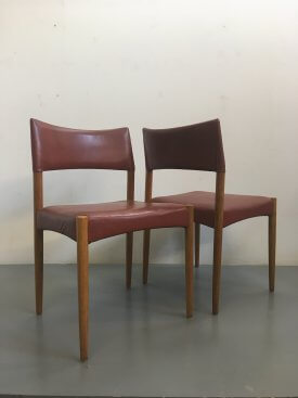 Ejnar Larsen & Aksel Bender Madsen Leather Chairs