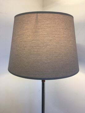 Chrome & Rosewood Standard Lamp