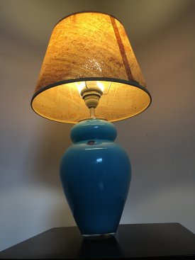 Holmegaard Turquoise Lamp