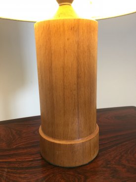 Oak Bottle Lamp