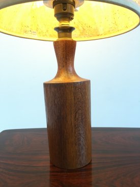 Small Teak Bottle Lamp