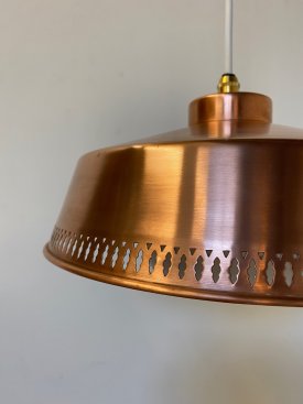 Perforated Copper Pendant