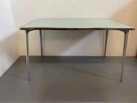 French Green Glass Table