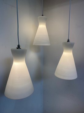 Opaline Cone Pendants