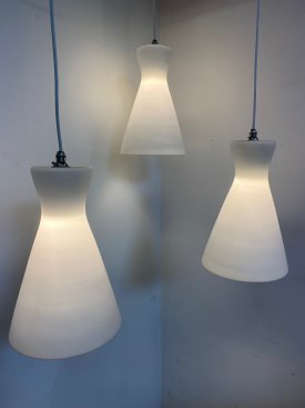 Opaline Cone Pendants