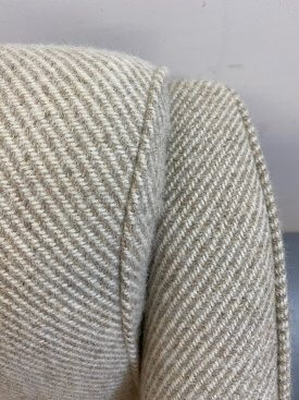 Danish Cream Wool Armchairs