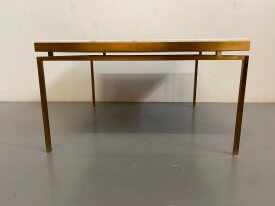 1970’s Marble & Brass Coffee Table