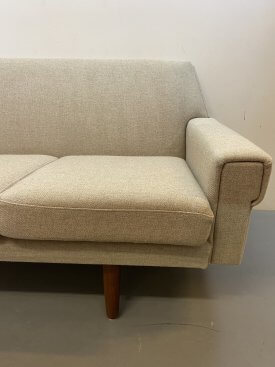 Danish 4 Seat Wool Sofa