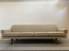 Danish 4 Seat Wool Sofa