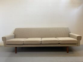 Danish 4 Seat Wool Sofa